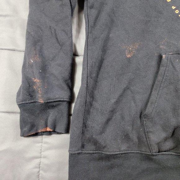 The North Face Mens Large Black Sweatshirt Pullover Hoodie Geo NSE Athletic - Picture 5 of 12